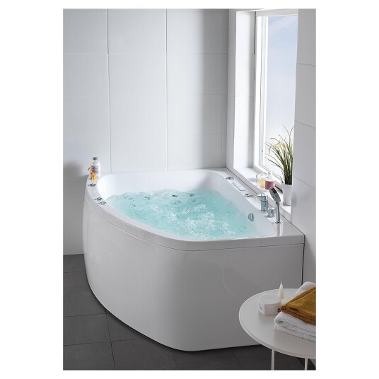 Hafa Aqua 160R Duo Badekar/Massasjekar 1550x1166 mm, System Premium