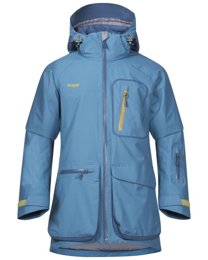 Bergans Knyken Insulated Youth Jacket Glacier/Steel Blue/Yellow/Green (Storlek 152)