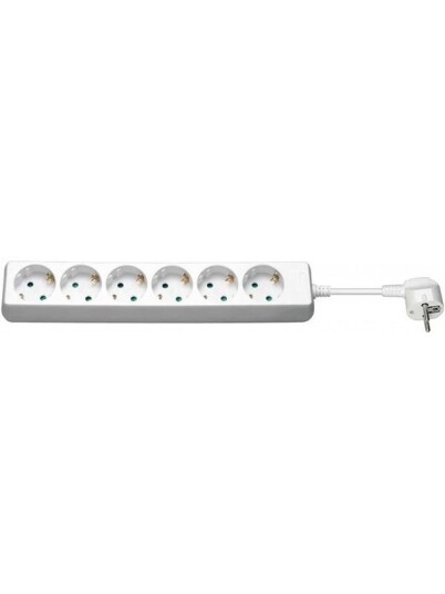 Pro Power Socket x6 - Wh - 3m