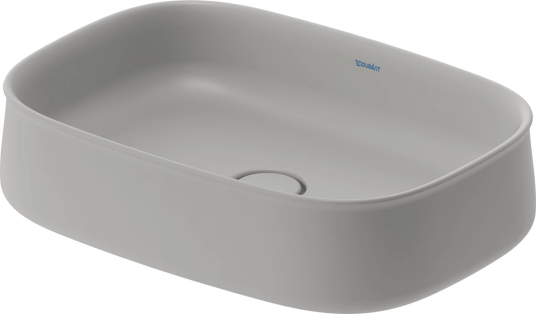 Duravit Zencha Toppmontert Servant 550x390 mm, u/o.l, Grå Matt m/WG