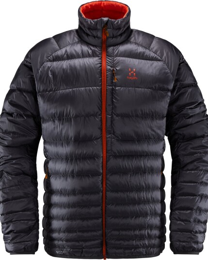 Haglöfs Essens Down Jacket M Magnetite/Habanero (Storlek M)