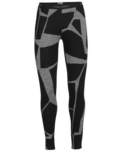 Icebreaker 250 Vertex Leggings Landscapes W Black/J (Storlek XS)