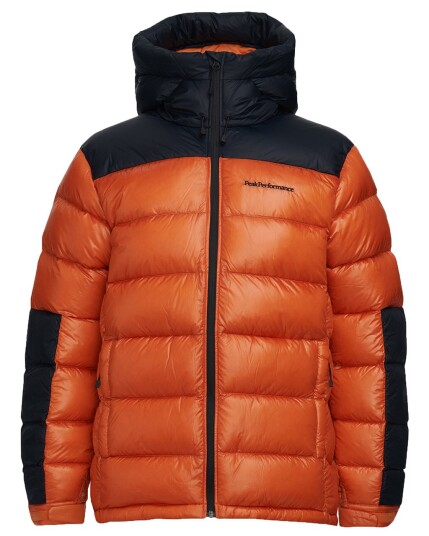 Peak Performance Frost Glacier Down Hood Jacket M Orange Altitude (Storlek L)