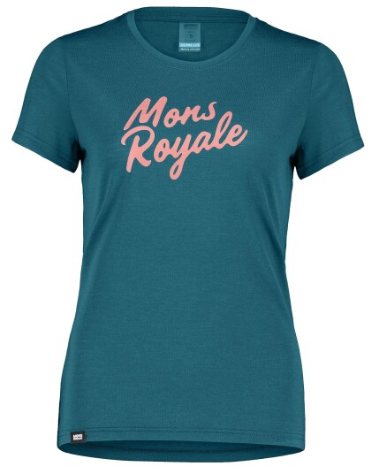 Mons Royale Icon Tee W Deep Teal (Storlek S)