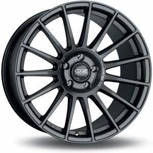 OZ Superturismo Dakar Matt Gun Metal Silver Lettering 10x21 5x120 ET40 B79