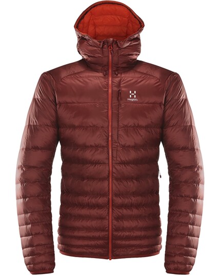 Haglöfs Essens III Down Hood M Dark Ruby/Habanero (Storlek L)