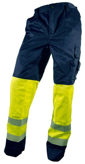 Bulldog 5720 Pyrox Flame Retardant Hi-Vis Trousers, Yellow/Blue, 1 Piece, SBD-5720 48