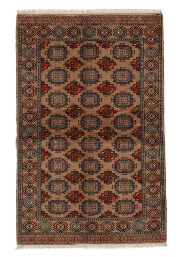 Håndknyttet. Opphav: Persia / Iran Turkaman Teppe Teppe 135X208 Brun/Svart (Ull, Persia/Iran)