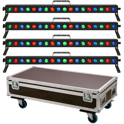 Stairville Show Bar Tri LED Tour Bundle 4