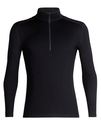 Icebreaker 260 Tech L/S Half Zip M Black (Storlek XL)