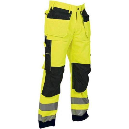 Vidar Workwear V500115C054 Håndverksbukse gul/svart C54