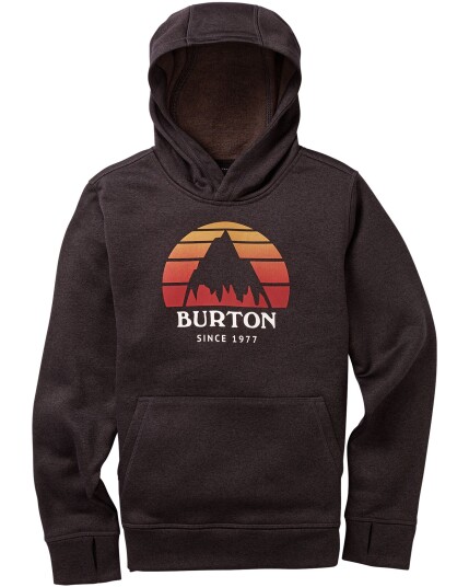 Burton Oak Pullover JR True Black Heather (Storlek L)