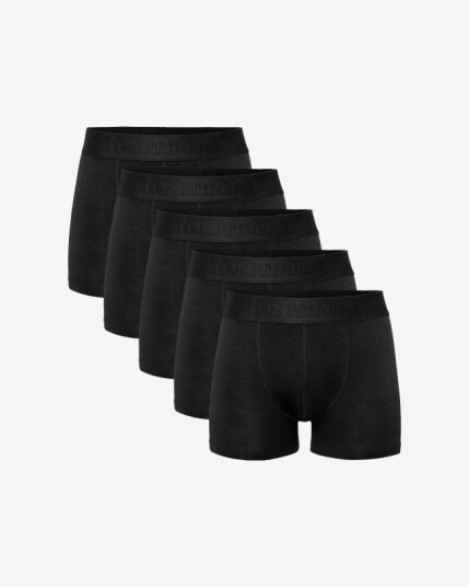 5-pakk boxers | økologisk bomull | svart