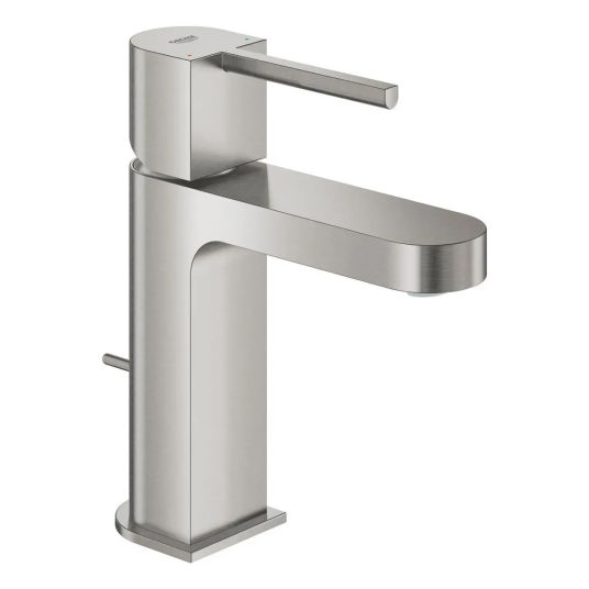 Grohe Plus servantbatteri Med bunnventil, Supersteel