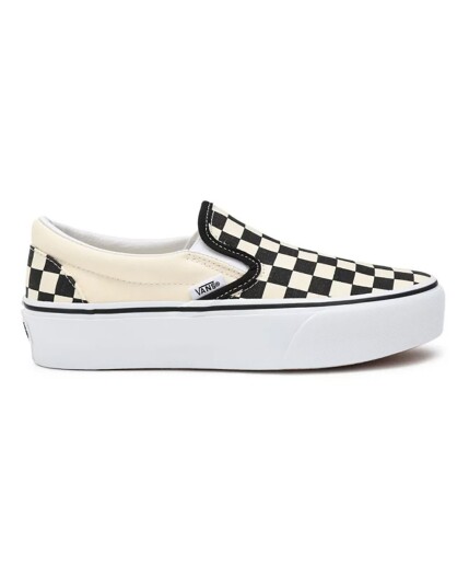 Vans Classic Slip-On Platform W Black&WhiteCheckerboard/White (Storlek 37)