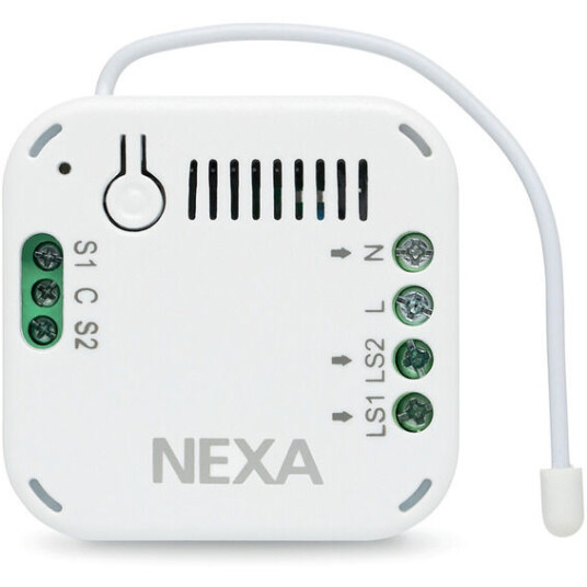 Nexa Z-Wave 2-kanals relé AN-196 - 4514554 1644824-01-0 1620869