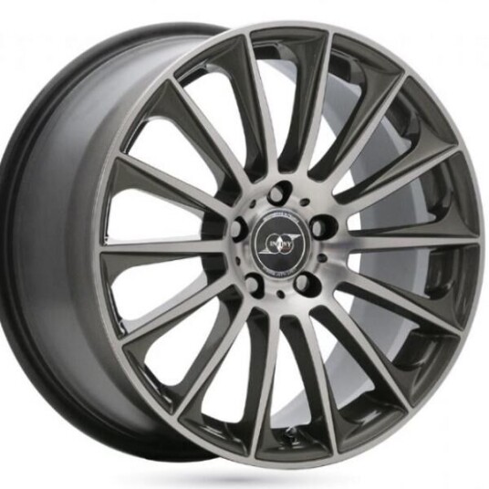 Infiny Individual Stuttgart Gunmetal Machined Face 9.5x19 5x112 ET48 B66.6