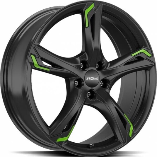 Ronal R62 Green Jet Black 7.5x18 5x120 ET42 B82