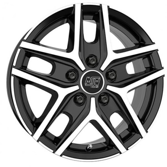 Msw 40 Van Gloss Black Polished 6.5x16 5x118 ET65 B71.1