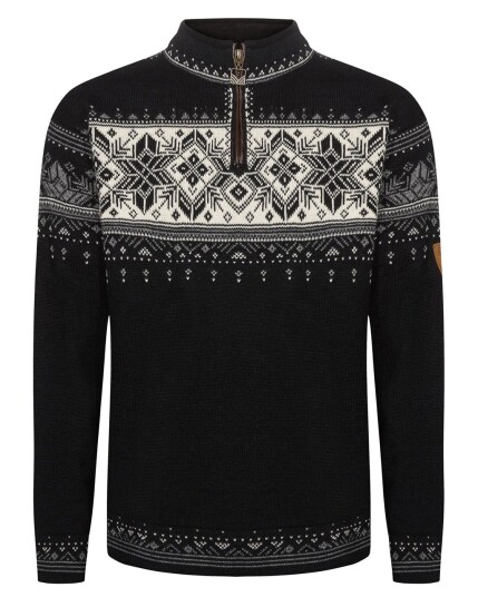 Dale Of Norway Blyfjell Sweater M Black/Smoke/Offwhite/Light Charcoal (Storlek S)