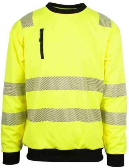 YOU Skoghall Pro-dry Genser, HiVis kl.3 Mann, Str. 3XL, Gul