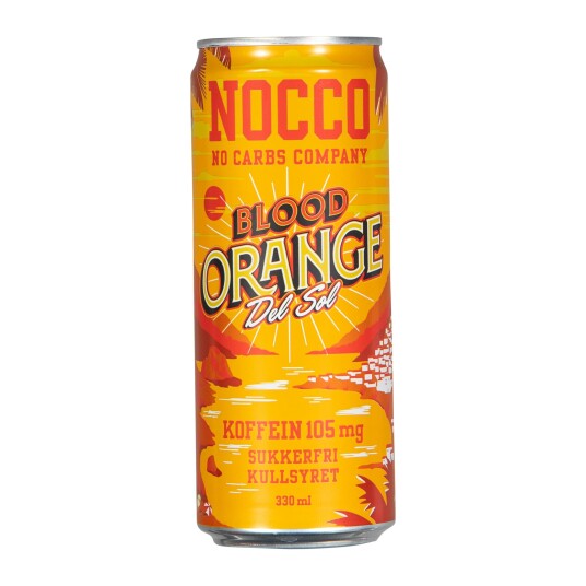 Nocco Blood Orange Del Sol, energidrikk 330ml Blood Orange