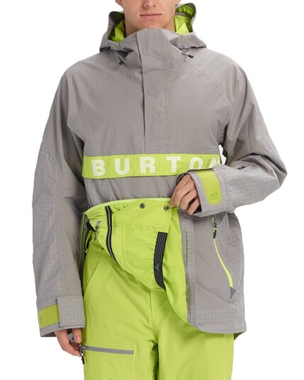 Burton Frostner Anorak M Sterling/Sterling Ripstop/Tender Shoots (Storlek L)