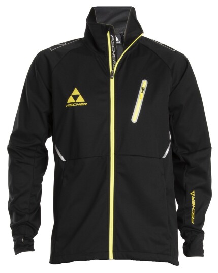 Fischer Åsarna 2 Softshell Jacket M Black/Yellow (Storlek XL)