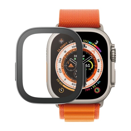 PANZERGLASS APPLE WATCH ULTRA HELKROPPS SKJERMBESKYTTER MED D3O®, SVART