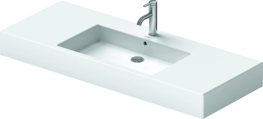 Duravit Vero Møbelservant 1250x490 mm, 1 bl.hull, u/overløp, Hvit