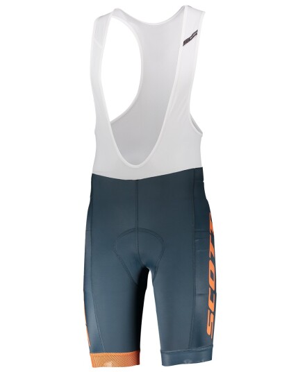 Scott Bibshorts RC Team ++ Nightfall Blue/Mandarin Orange (Storlek L)