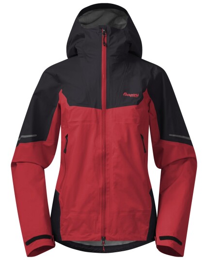 Bergans Senja 3L Jacket W Lt Dahliared/Solid Charcoal (Storlek XL)