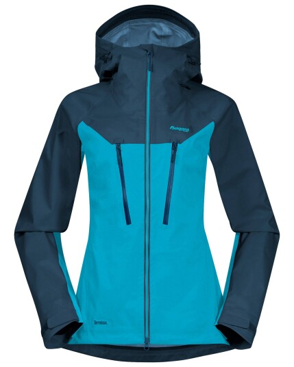 Bergans Cecilie 3L Jacket W Clear Ice Blue/Deep Sea Blue (Storlek L)