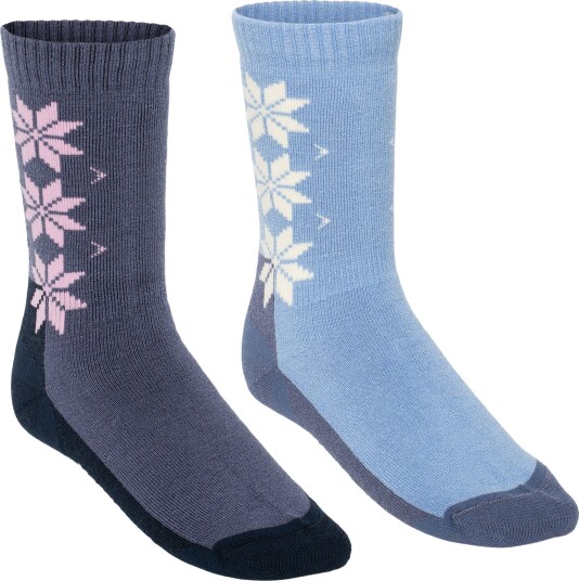 Kari Traa Women's KT Wool Sock 2-pack Pastel Light Blue 36-38