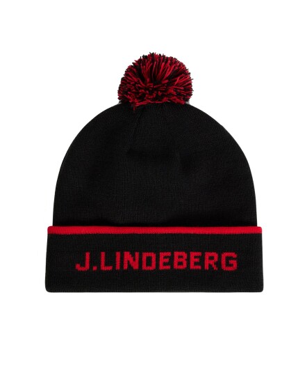 J.Lindeberg Stripe Beanie Black