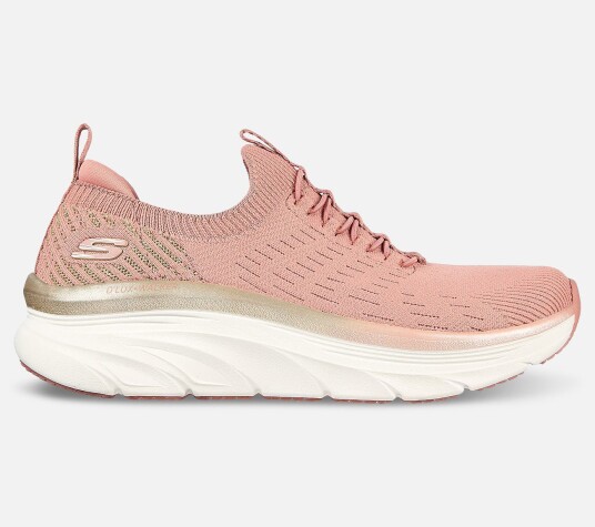 Skechers Relaxed Fit D'Lux Walker  Let It Glow 36 Rød Dame