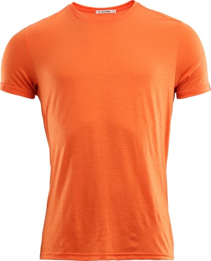 Aclima Men's LightWool T-shirt Round Neck Oransje XL Man