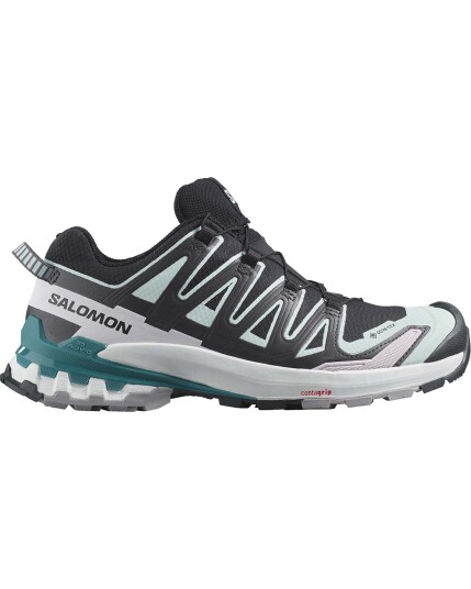 Salomon XA Pro 3D V9 GTX W Black/Bleached Aqua/Harbor Blue (Storlek 36)