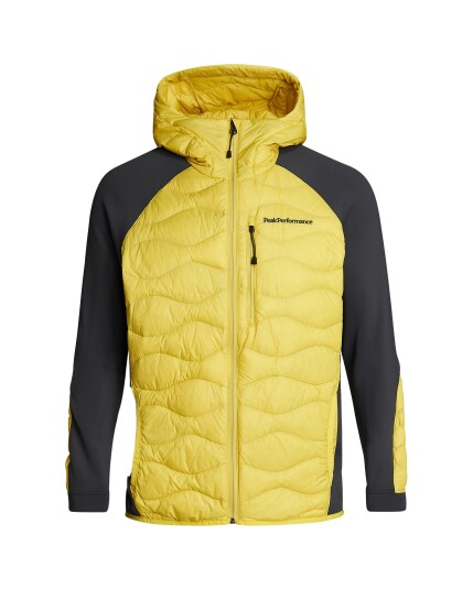 Peak Performance Helium Down Hybrid Hood Jacket M Canary Lime (Storlek S)