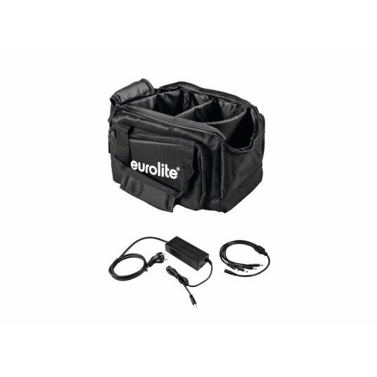 EuroLite Set Sb-14 Soft-Bag & Charger For 4x Akku Flat Light 1