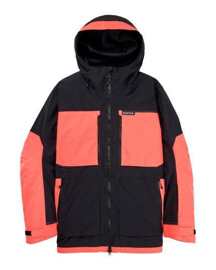 Burton Frostner Jacket M True Black/Tetra Orange (Storlek XL)