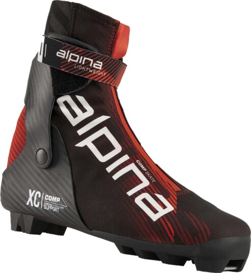 Alpina Unisex Comp Skate 41, Black/Red