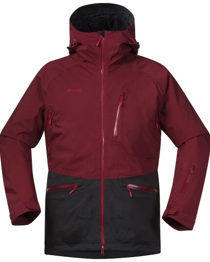 Bergans Myrkdalen Jacket M Burgundy/Solid Charcoal (Storlek L)