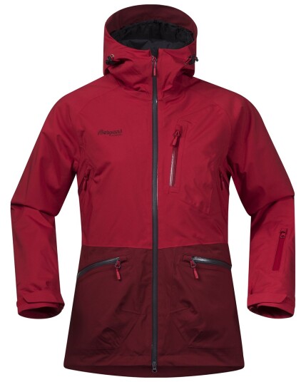 Bergans Myrkdalen Lady Jacket Red/Burgundy (Storlek L)