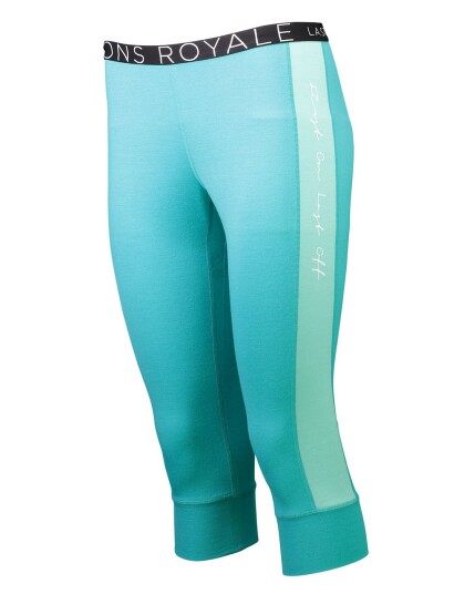 Mons Royale Alagna 3/4 Legging W Tropicana/Peppermint (Storlek M)