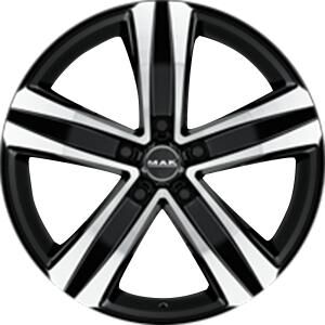 MAK Stone5 T Black Machined Face 7x17 5x114.3 ET42 B66.1