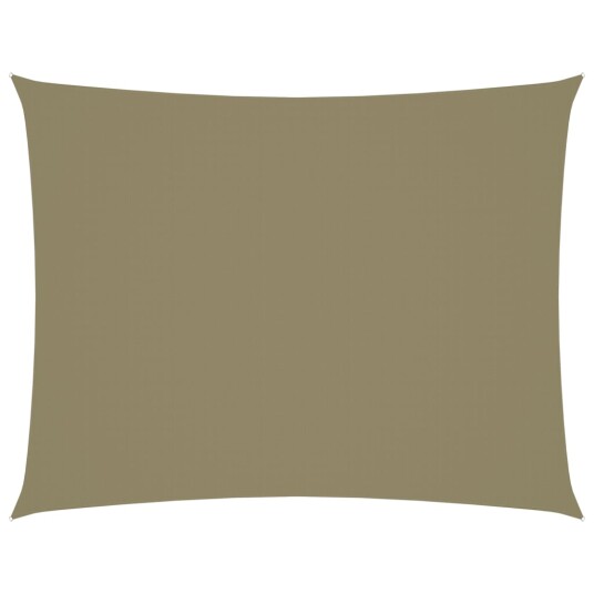 vidaXL Solseil oxfordstoff rektangulær 3x4 m Beige