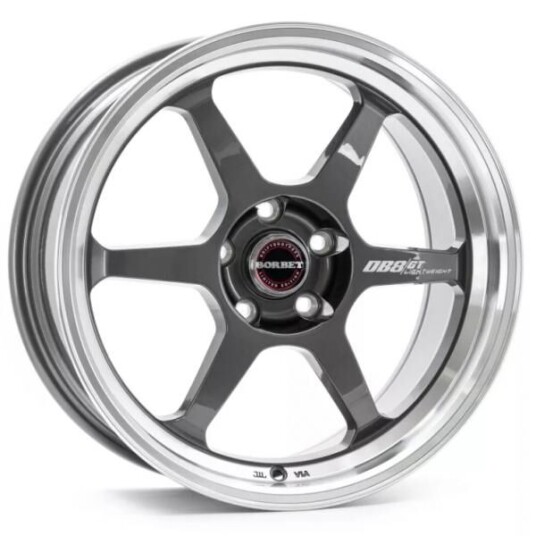 Borbet Db8gt Graphite Rim Polished 8.5x18 5x112 ET25 B72.6