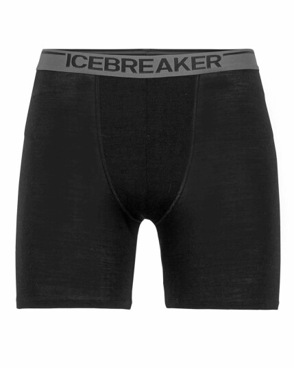 Icebreaker Anatomica Long Boxers M Black-010 (Storlek M )