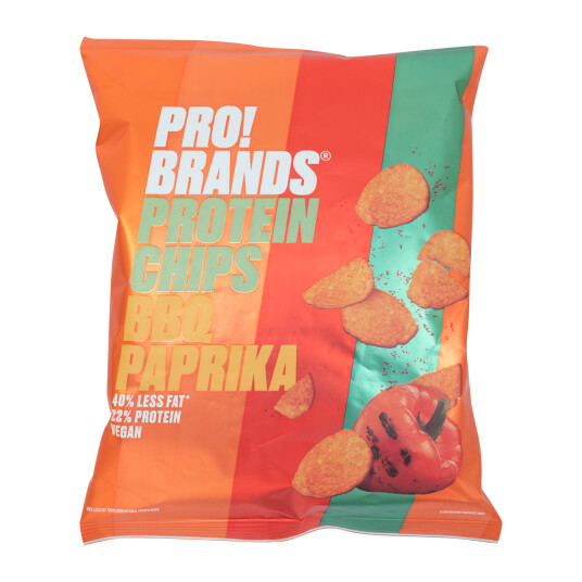 Aminopro ProteinPro Chips, potetgull 50g BBQ Paprika